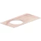 Столешница 96,8 см розовый глянец для раковин встраиваемых сверху Kerama Marazzi Cono Ониче CO2.1.SG567602R\97 - 1