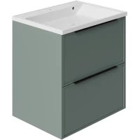 Тумба под раковину La Fenice Simpla FNC-01-SIM-G-100-2 100,4 см, подвесная, серо-зеленый матовый