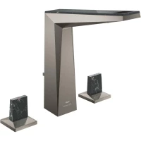 Смеситель для раковины Grohe Allure Brilliant 20669AL0 с донным клапаном, темный графит матовый