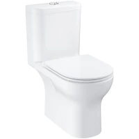 Унитаз-компакт Grohe Bau Ceramic 39974000 безободковый, с сиденьем микролифт, альпийский белый