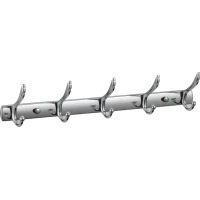 Планка с крючками Savol S-06205B для ванны, хром