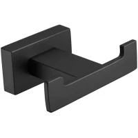 Крючок Belz B90305-2 двойной, для ванны, черный матовый