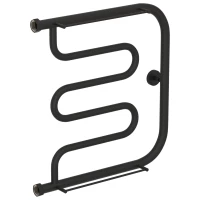 Полотенцесушитель водяной 500x500 темный титан муар Сунержа Лира +2 полки 15-4012-5050