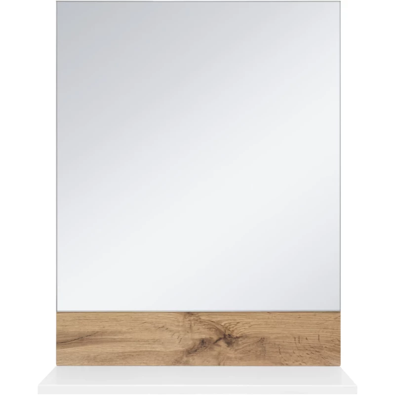Зеркало 55x72,1 см белый глянец/светлое дерево Misty Адриана П-Адр03055-01