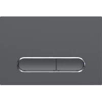 Кнопка смыва Boheme 667-GM для инсталляции, графит матовый