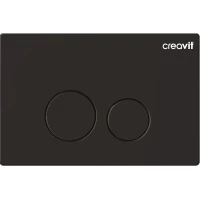 Кнопка смыва Creavit Terra GP9002.01 для инсталляции, черный матовый