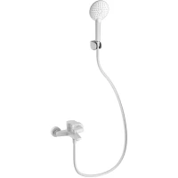 Смеситель для ванны Wonzon & Woghand  WW-A30891-MW с душевым гарнитуром, белый матовый