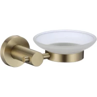 Мыльница Savol S-005659C настенная, золотой матовый