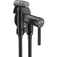 Гигиенический душ Gappo G7206-6 со смесителем, черный матовый