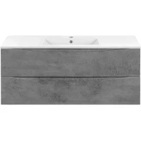 Тумба с раковиной бетон 121,5 см Vincea Mia VMC-2MC120BT + VBS-13120