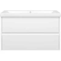 Тумба белый глянец 88 см Misty Алиса Э-Али01090-011П2Я