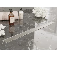 Душевой трап (лоток) Plumberia Selection Modular PSM120MT 120 см, с решеткой, 2 в 1 под плитку, нержавеющая сталь