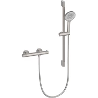 Термостат для душа Lemark Beluga LMF-8044B-BN с душевым гарнитуром, никель матовый