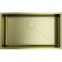 Кухонная мойка Omoikiri Taki 74-U/IF-LG 4993499 74x44 см, светлое золото