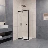 Душевой уголок 77-90x80 см RGW PA-32B (PA-02B+Z-050-1B) Passage 04083288-014 прозрачное