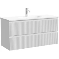 Тумба под раковину Sancos Snob R SNR100/39W 99,5 см, подвесная, белый матовый