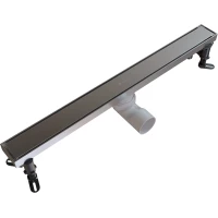 Душевой трап (лоток) Knotlor Terra SDRW0600BS 60 см, с решеткой, 2 в 1 под плитку, нержавеющая сталь