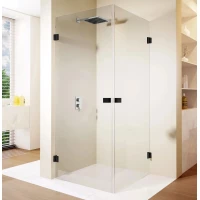 Душевой уголок Riho Scandic NXT X209 G001105121 97,2x87,2 см, профиль черный матовый, стекло прозрачное