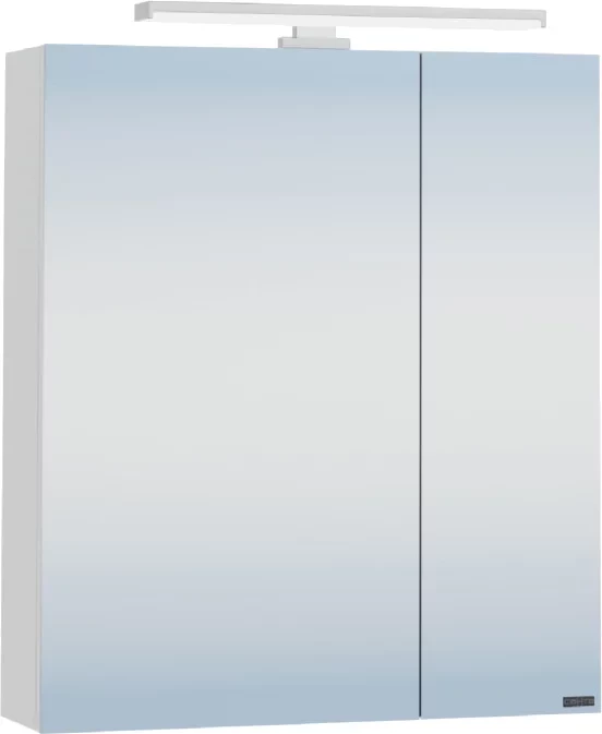 Зеркальный шкаф 56,5x73 см белый глянец Санта Стандарт 113005