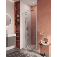 Душевая дверь Cezares Liner LINER-B-12-90-C-Cr-L 90 см L, профиль хром, стекло прозрачное