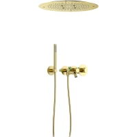 Душевой комплект Timo Saona SX-2358/17SM 500 мм, с термостатом, золотой матовый