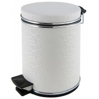 Мусорное ведро 5л, белый хром Camelos 05FWH-9