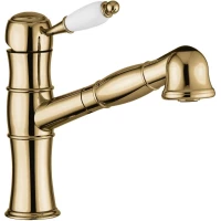 Смеситель для кухни Emmevi Laguna 40065/BR с выдвижным изливом, бронза