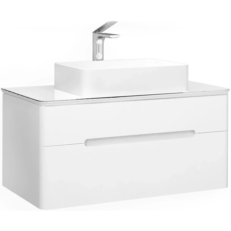 Комплект мебели белый 100 см Jorno Bosko Bos.01.100/P/W + Y18293 + Bos.03.100/W