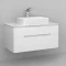 Комплект мебели белый 100 см Jorno Bosko Bos.01.100/P/W + Y18293 + Bos.03.100/W - 3
