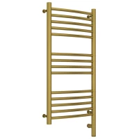 Полотенцесушитель электрический 800x400 состаренная латунь МЭМ правый, перемычка выгнутая Сунержа Богема 3.0 051-5803-8040