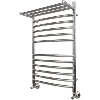 Полотенцесушитель водяной Point Альфа Премиум с полкой П11 PN05148SP 800x432, хром