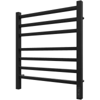 Полотенцесушитель электрический Point Вега П7 PN71856B 590x530, диммер правый, черный матовый