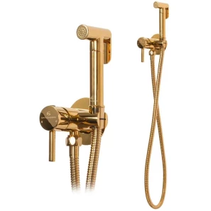 Изображение товара гигиенический душ grocenberg gb001go со смесителем, золотой