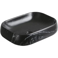 Раковина-чаша Ceruttispa CR0086 MMB2 56,5x40 см, накладная, черный мрамор