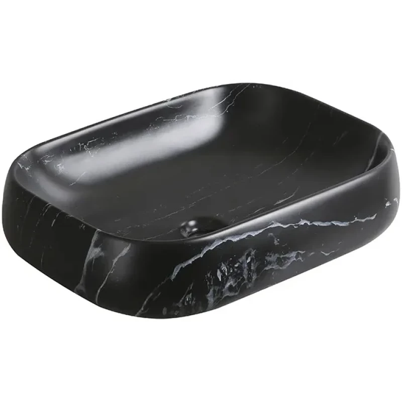 Раковина-чаша Cerutti Spa CR0086 MMB2 56,5x40 см, накладная, черный мрамор