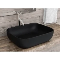 Раковина-чаша Esbano Martel-S ESRNMARTSMB 45,5x32,5 см, накладная, черный матовый
