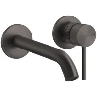 Смеситель для раковины Gessi Gessi316 54286#707 встраиваемый, без донного клапана, черный хром матовый