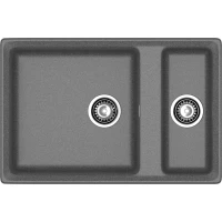 Кухонная мойка GranFest Level 760K 76x50 см, графит