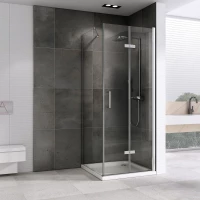 Душевой уголок 89,8x80 см Abber Zart AG08090P-S81 прозрачное