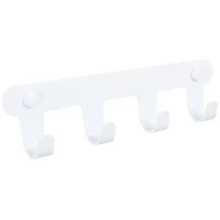 Планка с крючками Fixsen Practica FX-805W-4 для ванны, белый