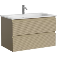 Тумба под раковину Sancos Folk FL90CP 89 см, подвесная, капучино матовый