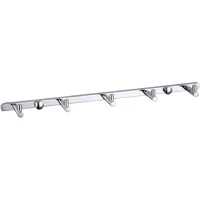 Планка с крючками Gappo G202-5 для ванны, хром