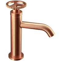 Смеситель для раковины Remer Chrono CH12RP без донного клапана, медь матовая