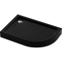 Душевой поддон Veconi Tezeo Acrylic TZ55LB-12090-C5 120x90 см L, акриловый, асимметричный, черный глянец