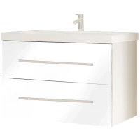 Тумба белый глянец 79 см Marka One Mix У56082