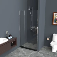 Душевая дверь 100 см Belbagno UNO-B-12-30+70-C-Cr прозрачное
