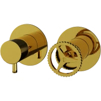 Смеситель для ванны Remer Chrono CH92ZPDO встраиваемый, золотой