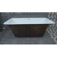 Акриловая ванна Lagard Evora Brown Wood lgd-evr-bw 160,5x77 см, отдельностоящая, коричневый