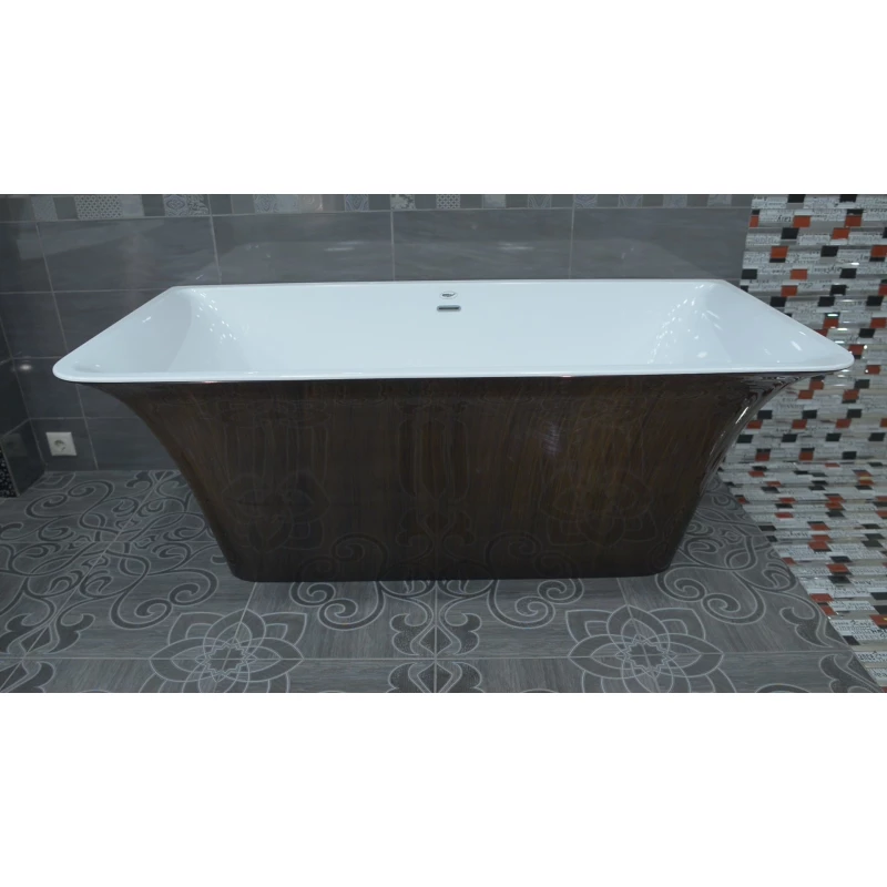 Акриловая ванна 160,5x77 см Lagard Evora Brown Wood lgd-evr-bw