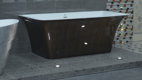 Акриловая ванна 160,5х77 см Lagard Evora Brown Wood lgd-evr-bw
